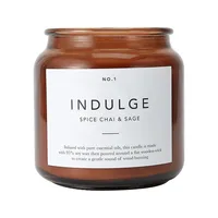Indulge Spice Chai and Sage Soy Wax-Blend Scented Large Candle, 410g