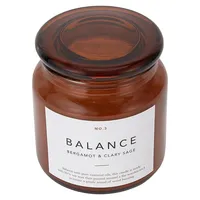 Balance Bergamot and Clary Sage Soy Wax-Blend Scented Large Candle, 410g