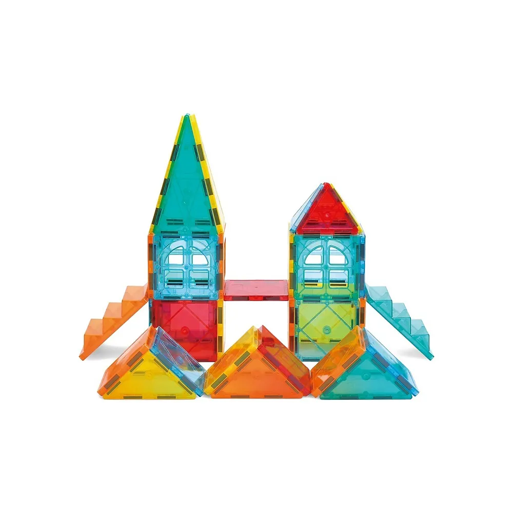 50-Piece Magnetic Tiles Castle Set