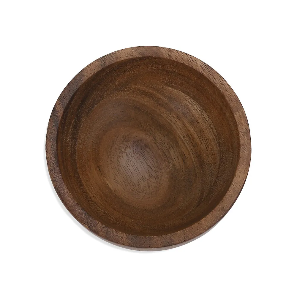 3-Piece Acacia Mini Bowls Set