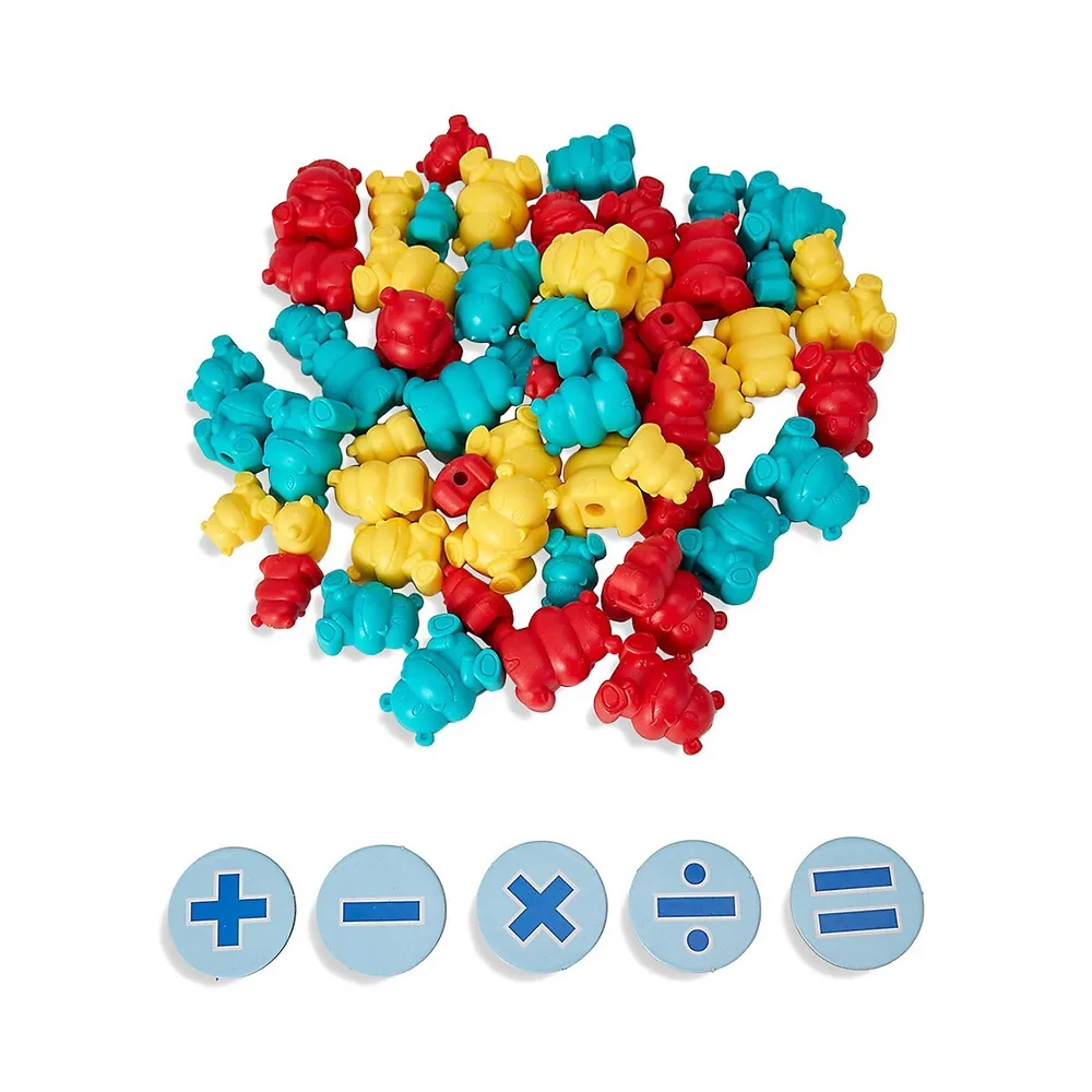 60-Piece Maths Hippos Numeracy Set