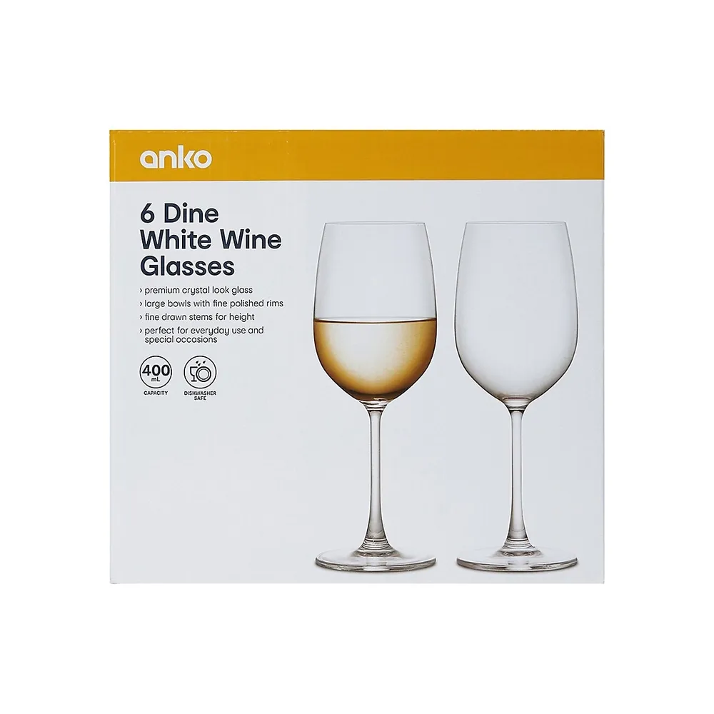 Dine 6-Piece White Wine Glass Set