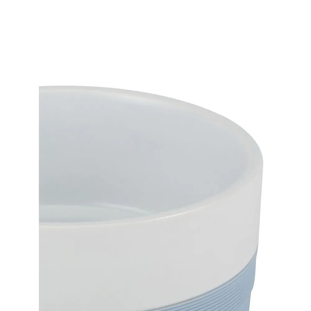 Ceramic Silicone-Base Pet Bowl - Medium