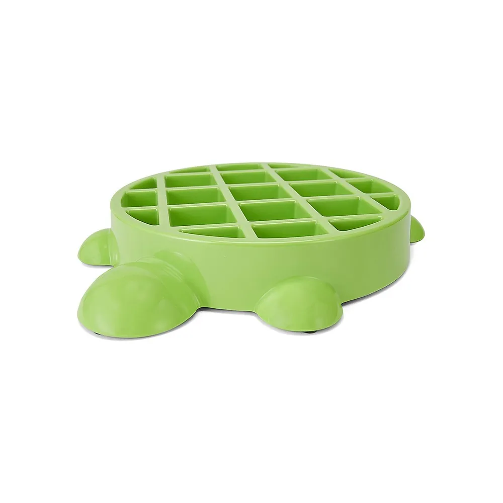 Slow Feeder Turtle-Shaped Pet Bowl