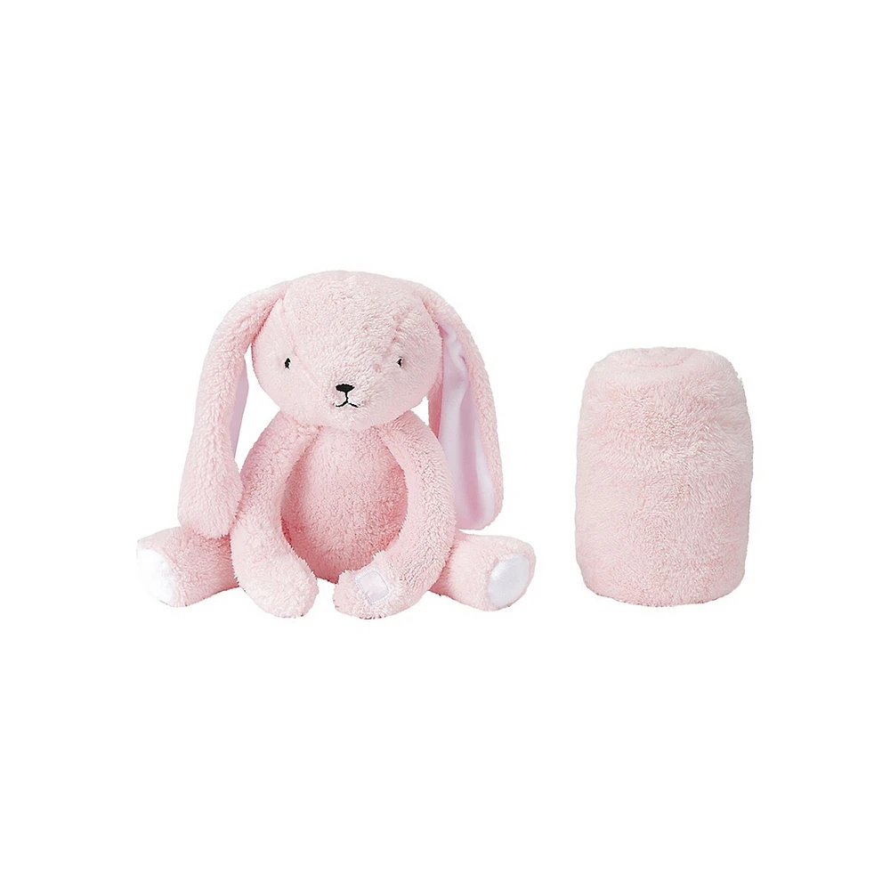 2-Piece Bunny Stuffie Toy and Blanket Set