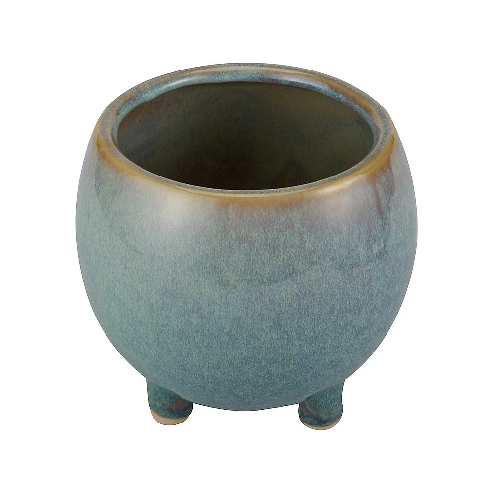 Glazed Footed Pot