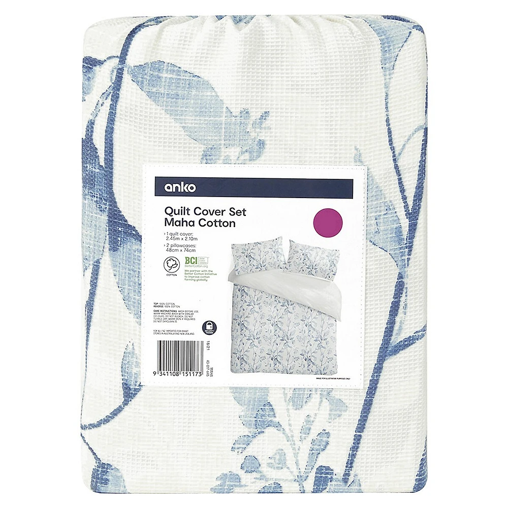 Maha Printed Cotton Duvet Cover Set