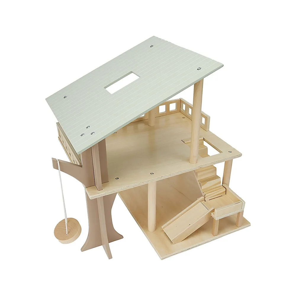 14-Piece Wooden Tree House Set