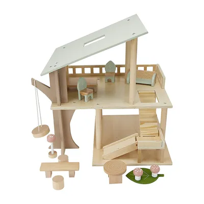 14-Piece Wooden Tree House Set