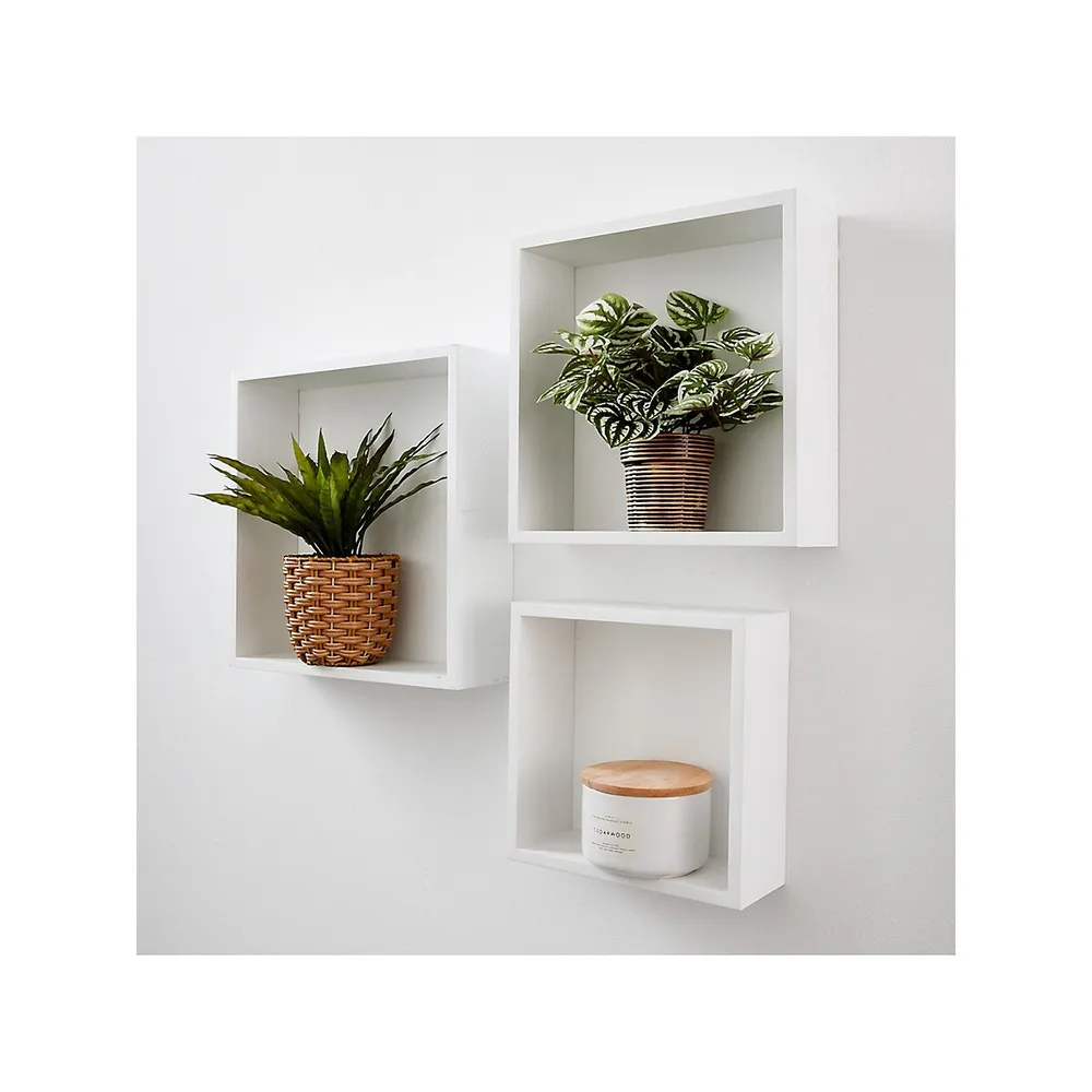 Set of 3 Cube Shelves