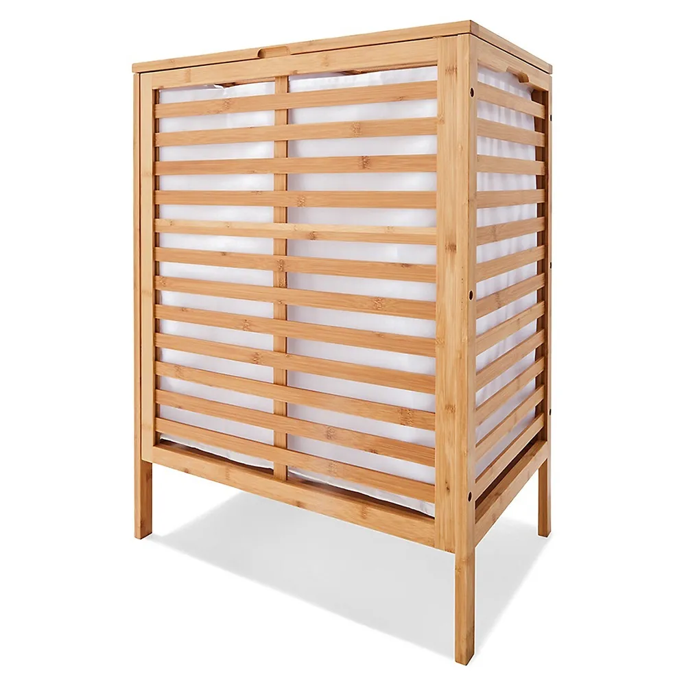 Bamboo Hamper With Liner