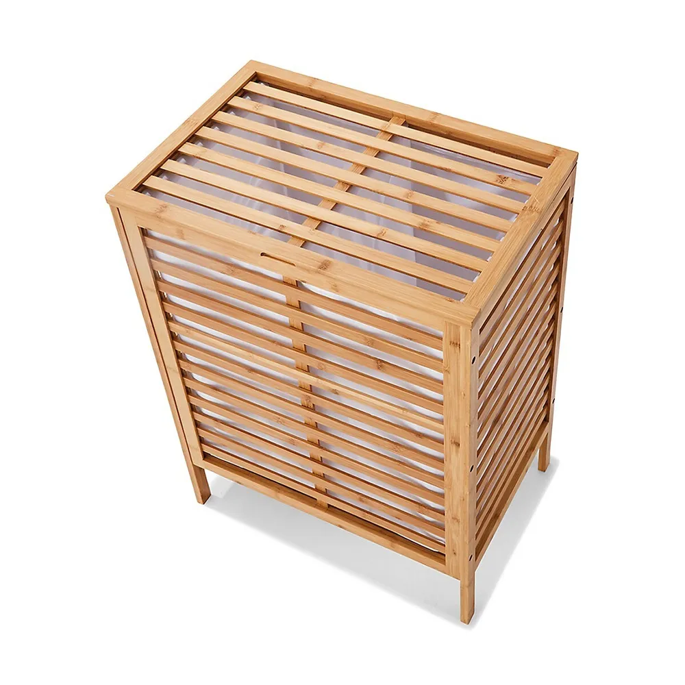 Bamboo Hamper With Liner