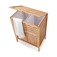 Bamboo Hamper With Liner