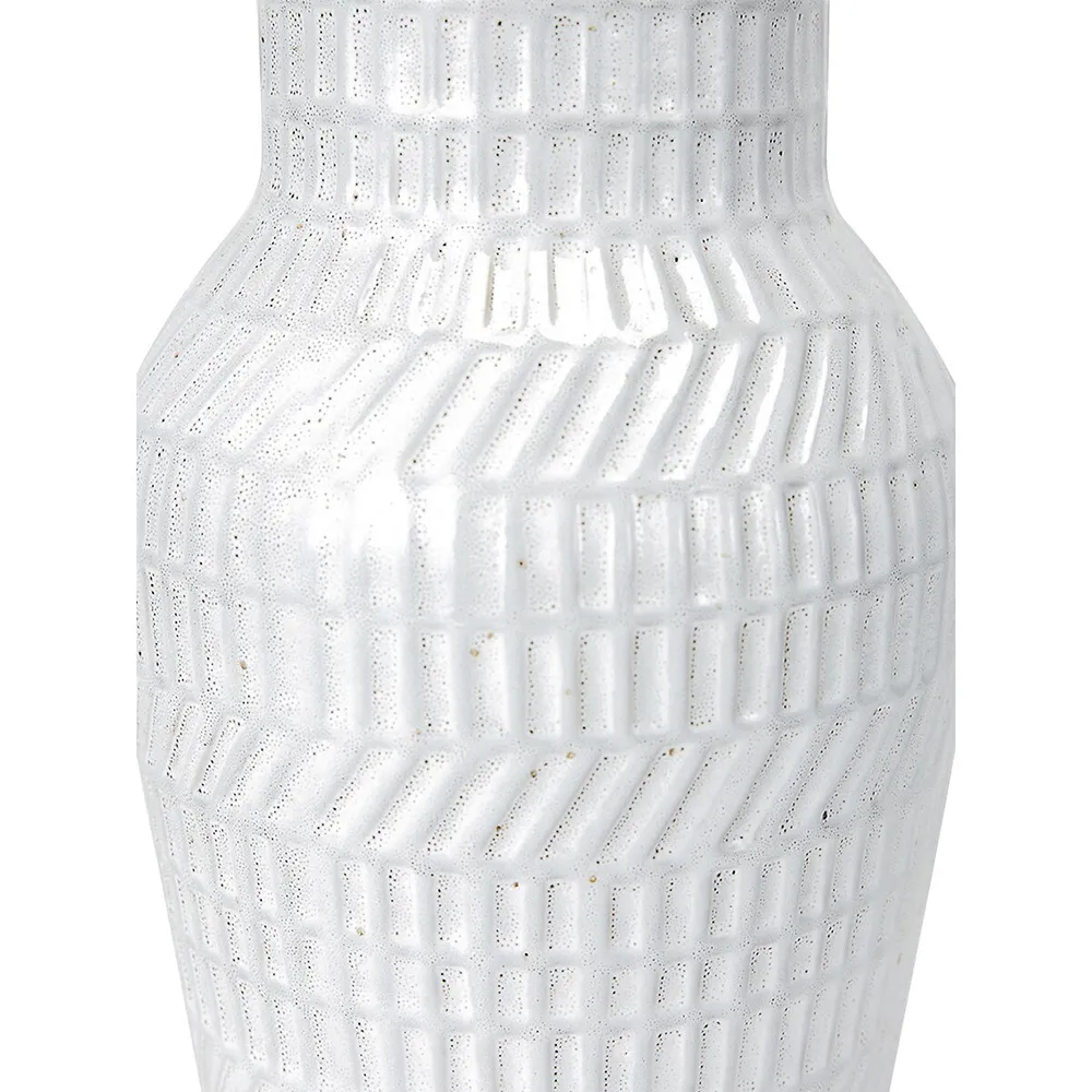 Textured Glazed Ceramic Vase