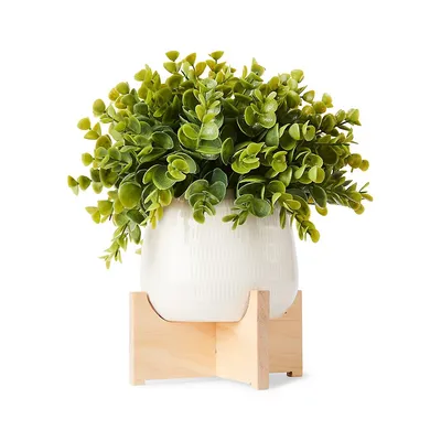 Artificial Box Tree On A Stand
