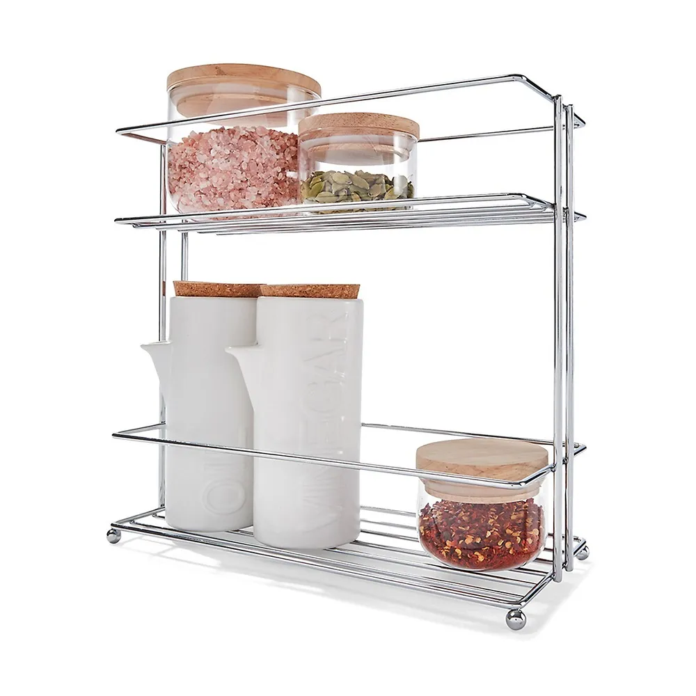 2-Tier Chrome Spice Caddy