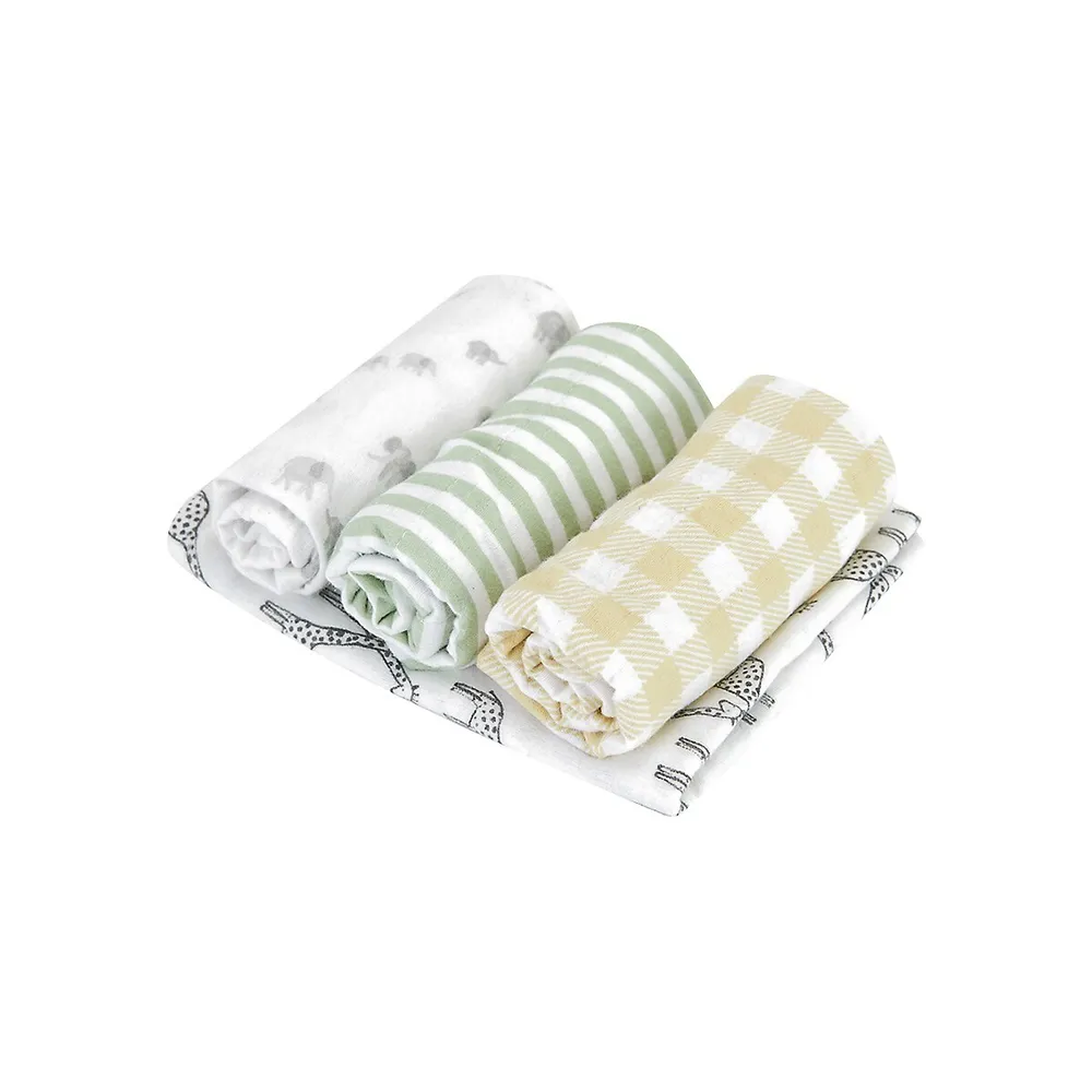 Baby's 4-Pack Organic Cotton Burping Cloths