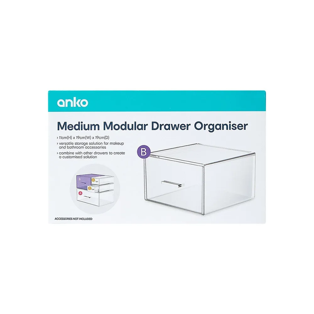 Medium Modular Clear Drawer Organizer