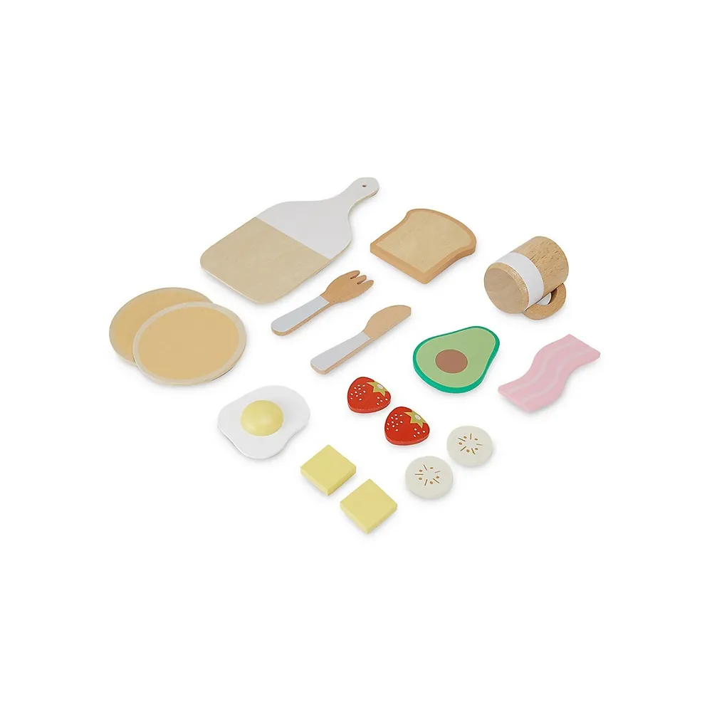 16-Piece Wooden Breakfast Board