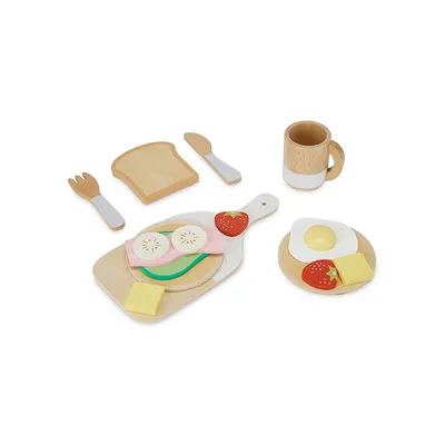 16-Piece Wooden Breakfast Board