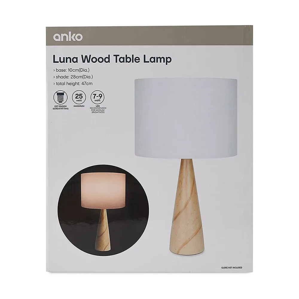 Luna Wood Table Lamp