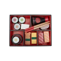 15-Piece Wooden Sushi Set