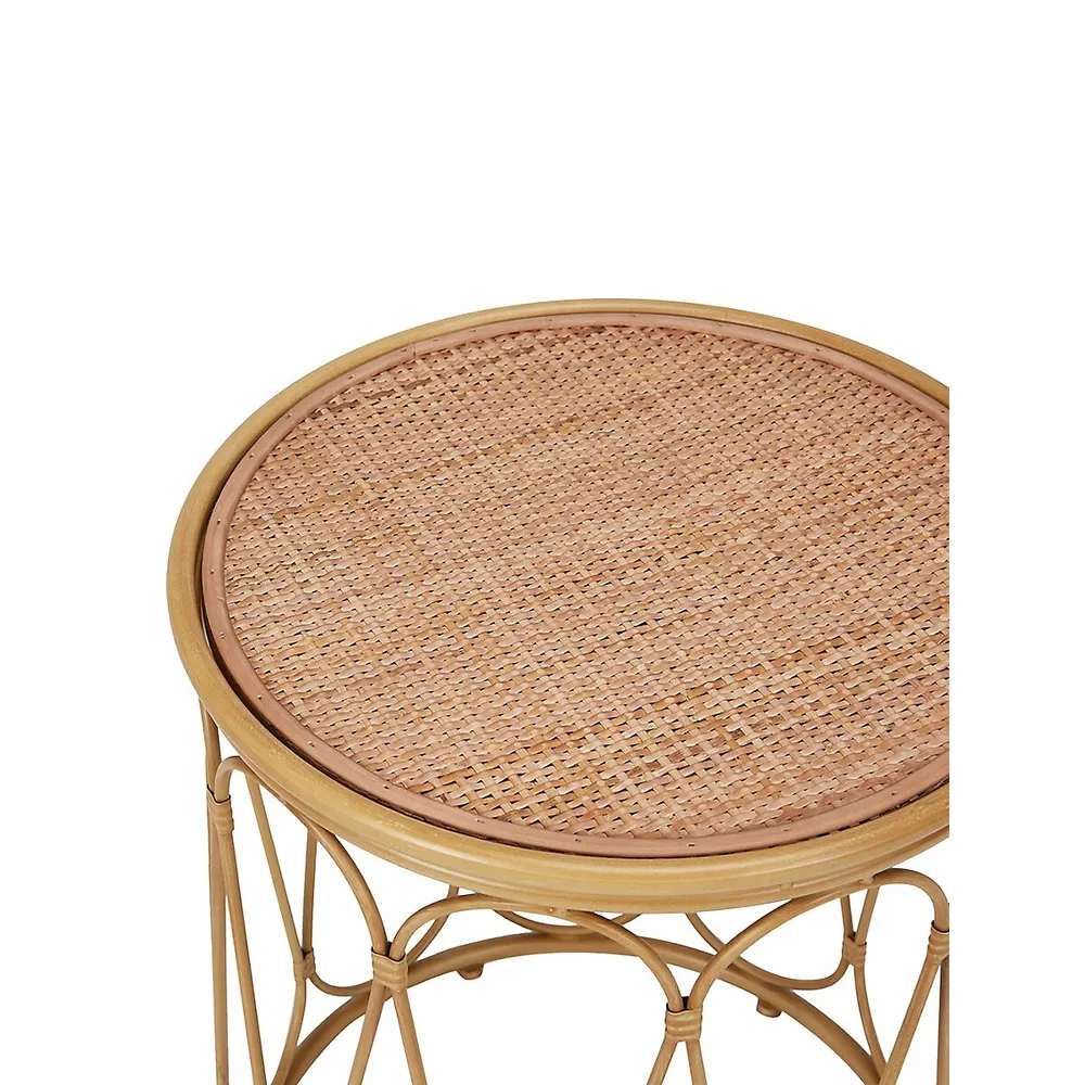 Rattan Side Table