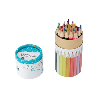 24-Pack Junior Artist Mini Colour Pencils