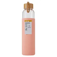 650ml Glass Water Bottle With Silicone Wrap