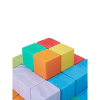 64-Piece Wooden Blocks Pyramid