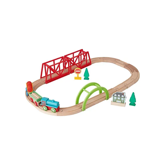 tesco wooden train set