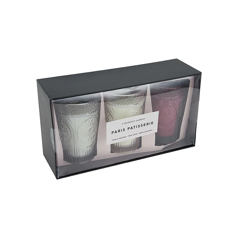 3-Pack Paris Patisserie Scented Candles, 450g