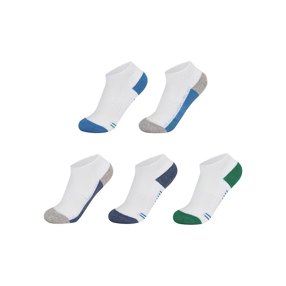 Kid's 5-Pair Low-Cut Sports Socks