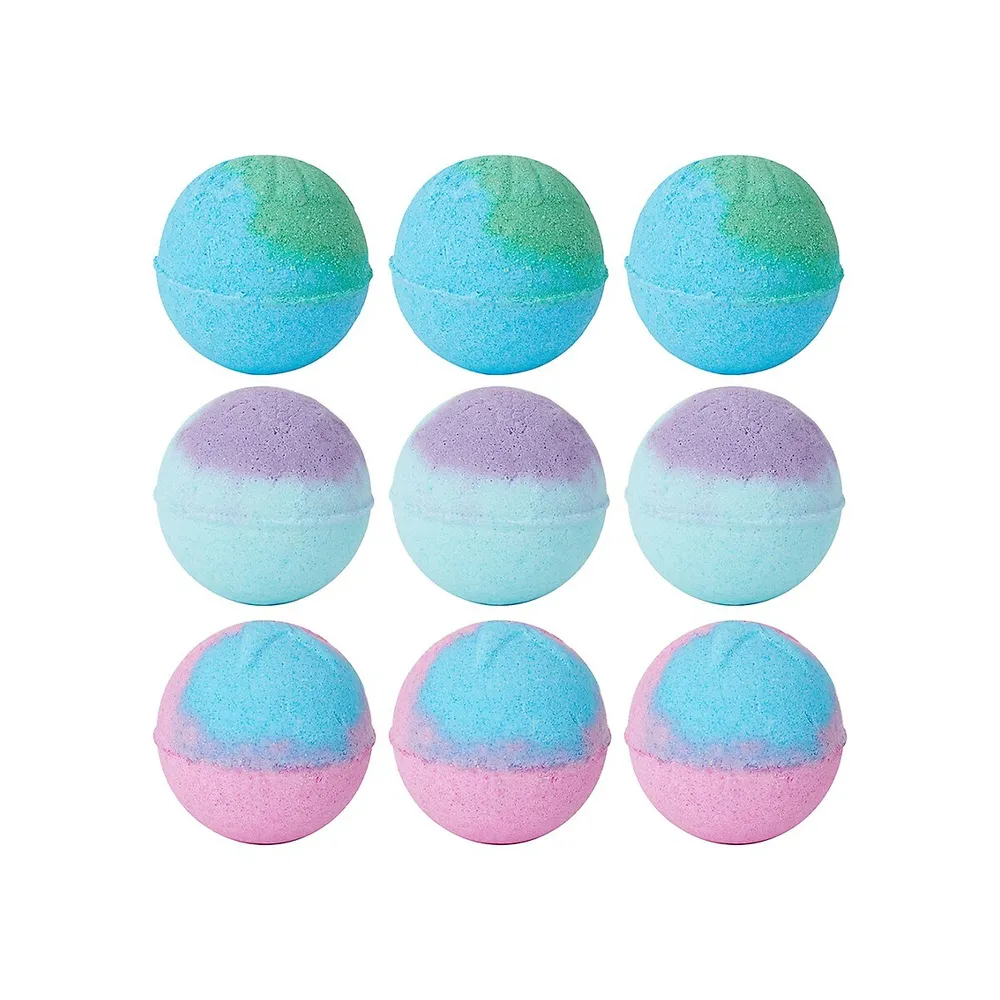 I Am A Mermaid 9-Piece Bath Fizzers Set