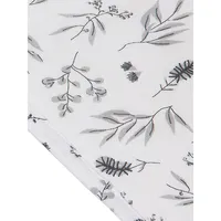 Baby's Botanical-Print Hooded Towel