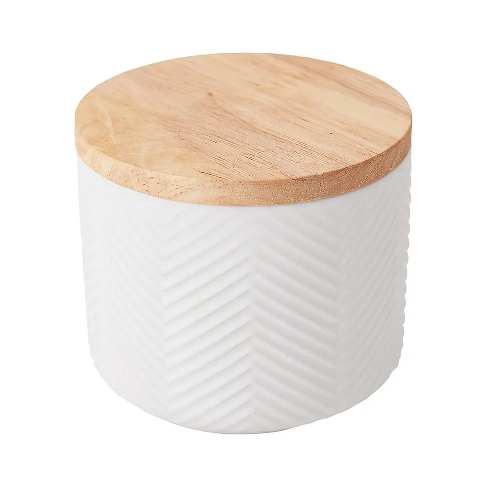 Small Herringbone Canister