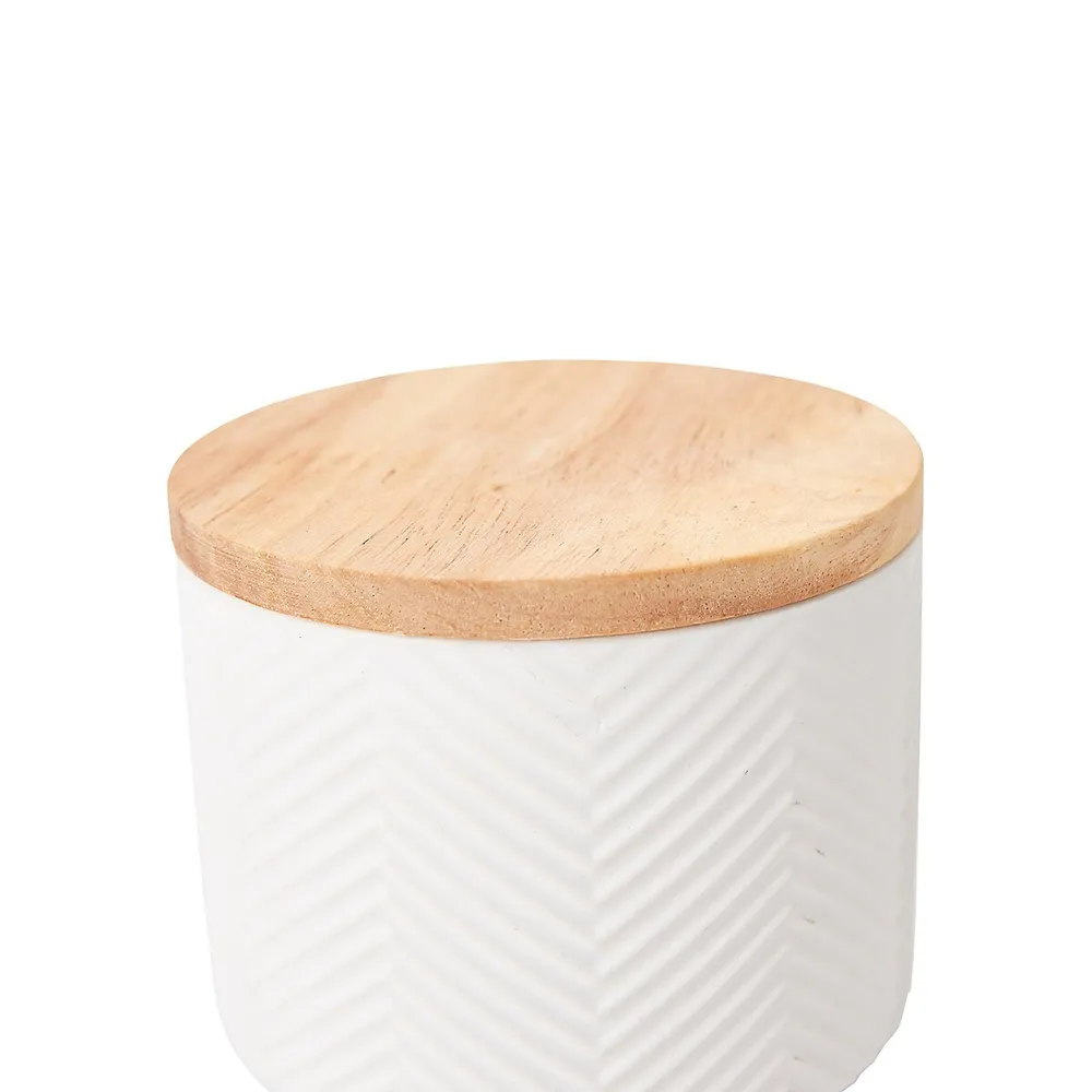 Small Herringbone Canister