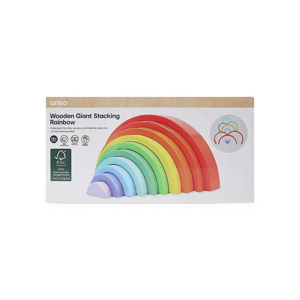 Wooden Giant Stacking Rainbow