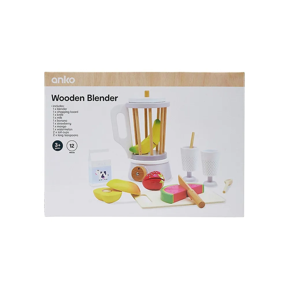 12-Piece Wooden Blender Play Set