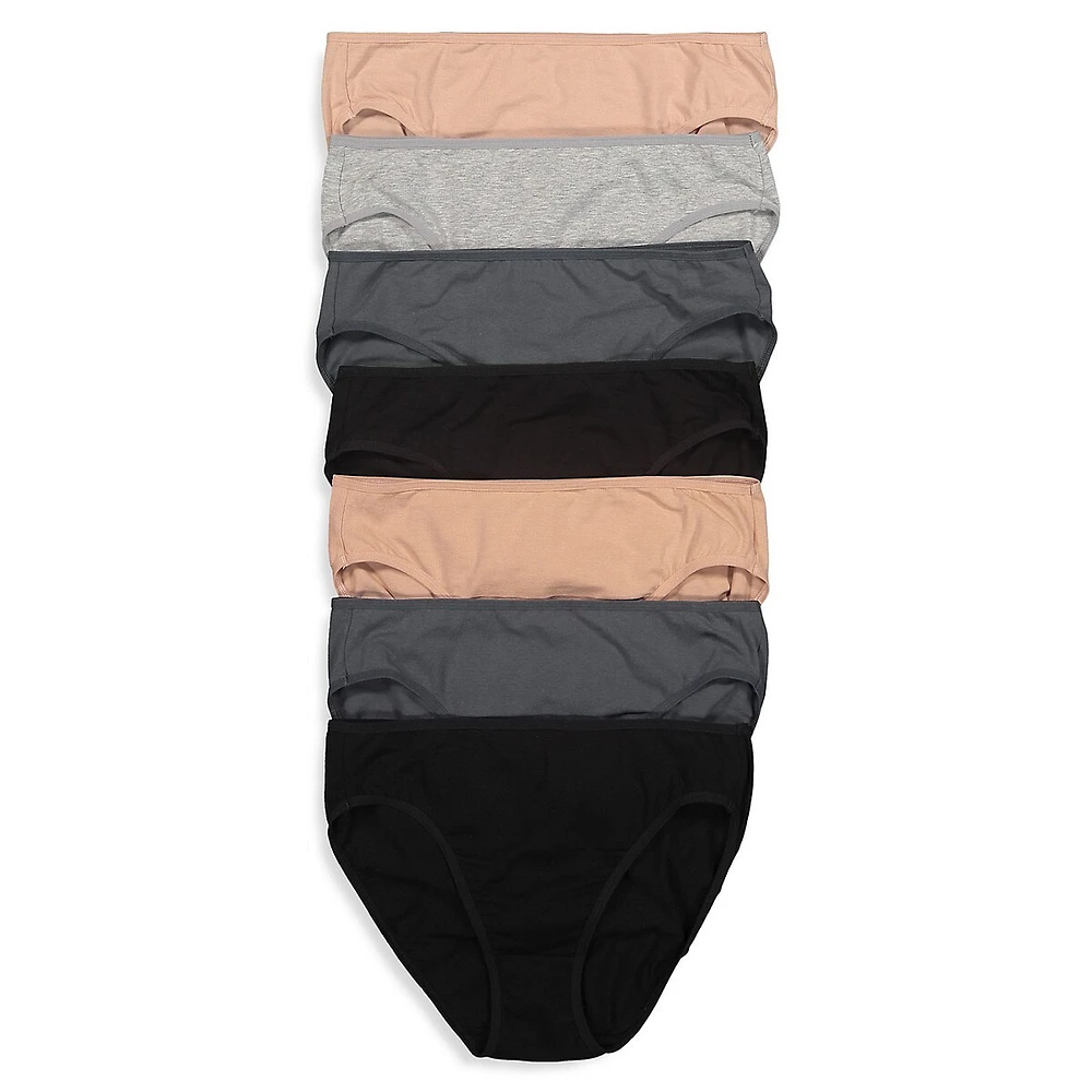 7-Pack Mid-Rise High-Cut Briefs