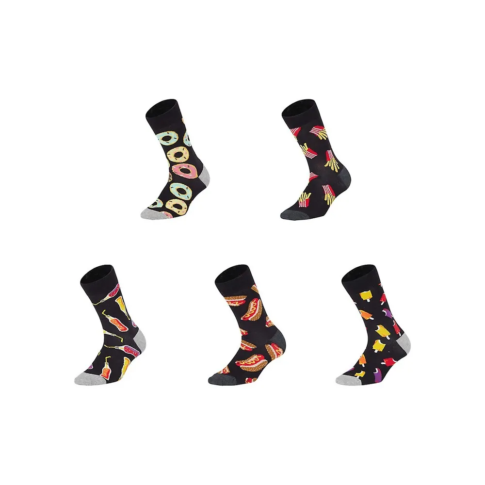 5-pack Patterned Socks