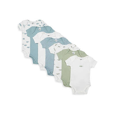 Baby's 7-Pack Organic Cotton Short-Sleeve Bodysuits