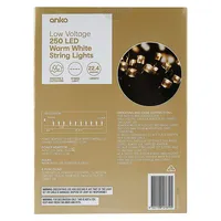 Low Voltage 250 LED White String Lights