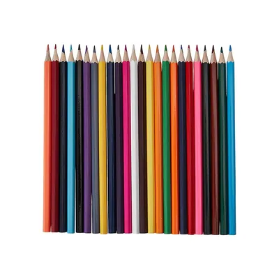 24-Pack Zigzag Coloured Pencils