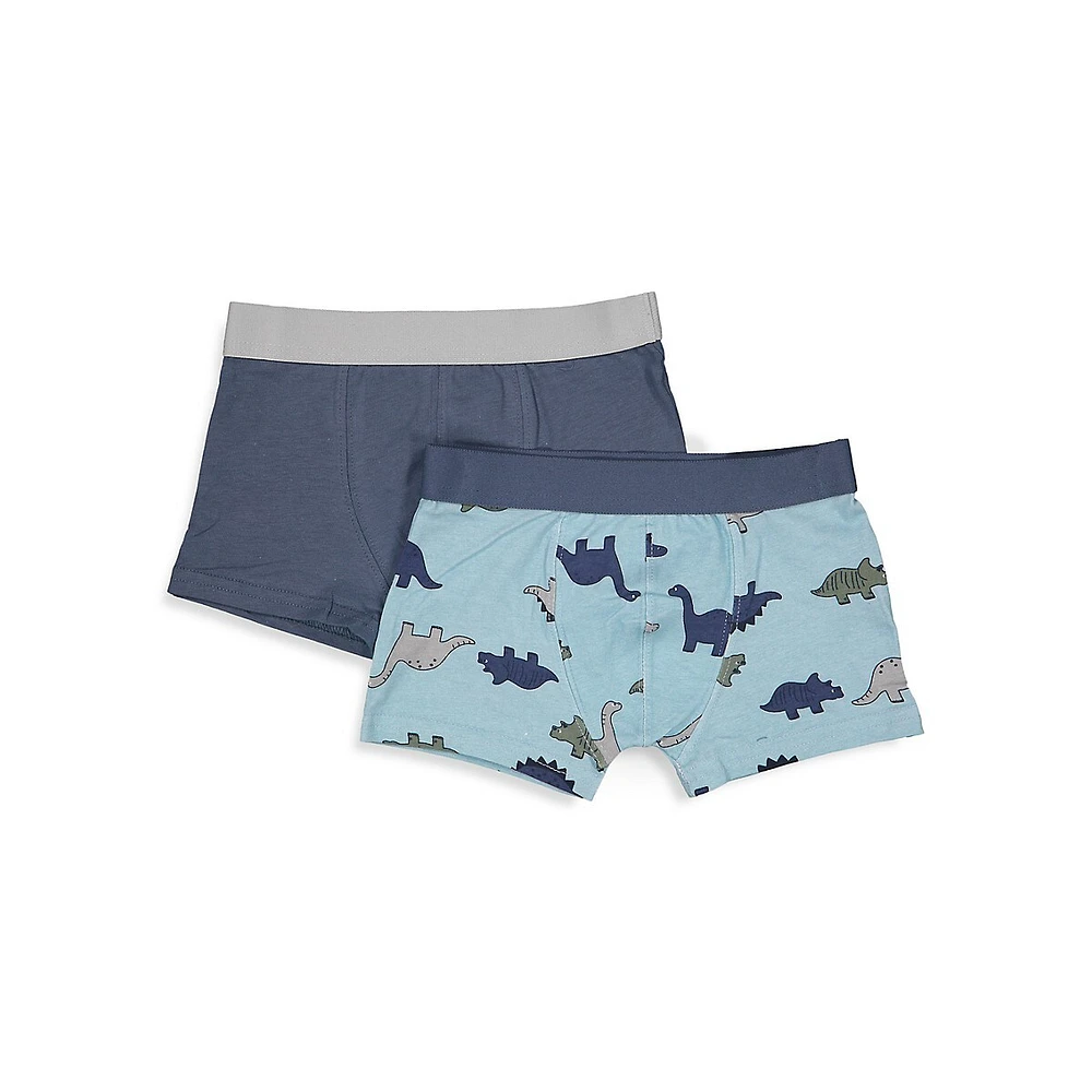 Little Boy's 2-Pack Novelty Face Trunks