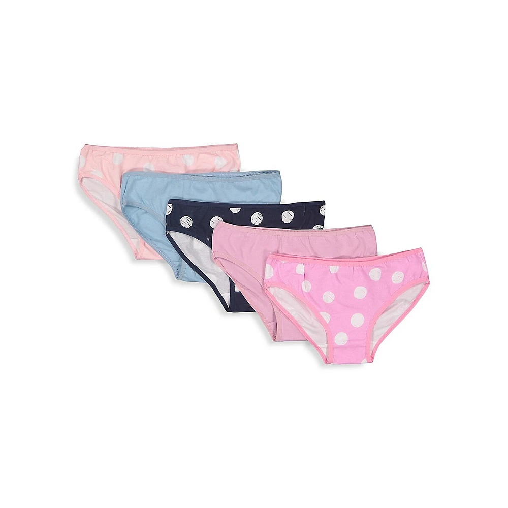 Anko Little Girl's 5-Pack Hipster Briefs