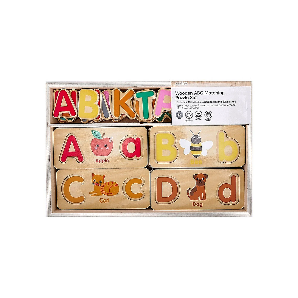 Wooden ABC Matching Puzzle Set