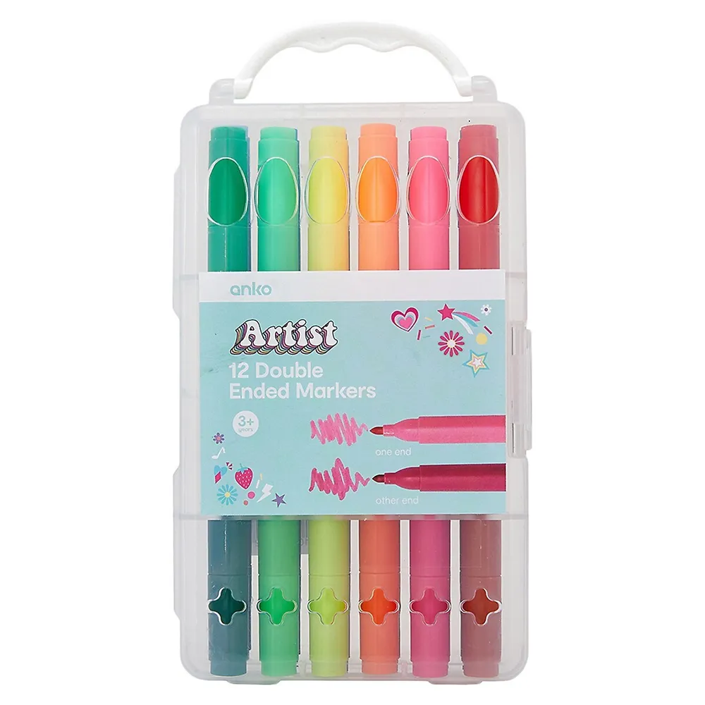 12-Pack Double Ended Markers