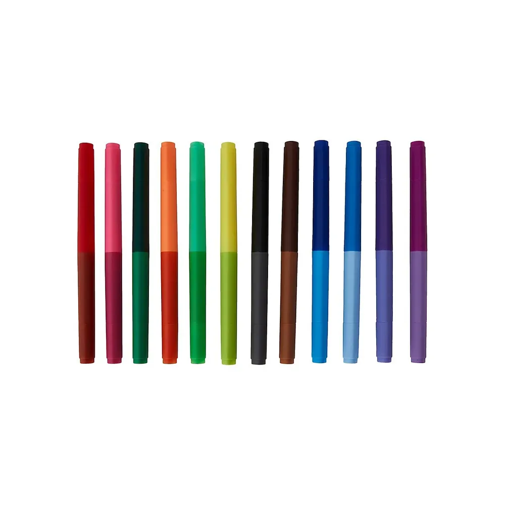 12-Pack Double Ended Markers