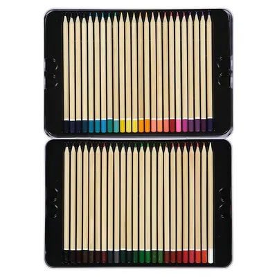 48-Piece Coloured Drawing Pencils Set